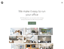 Tablet Screenshot of managedbyq.com